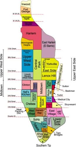 Neighborhood Map of Manhattan Neighborhood Map of Manhattan