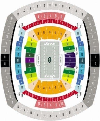 Jets Stadium Seating Chart