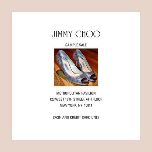 Jimmy Choo Sample Sale
