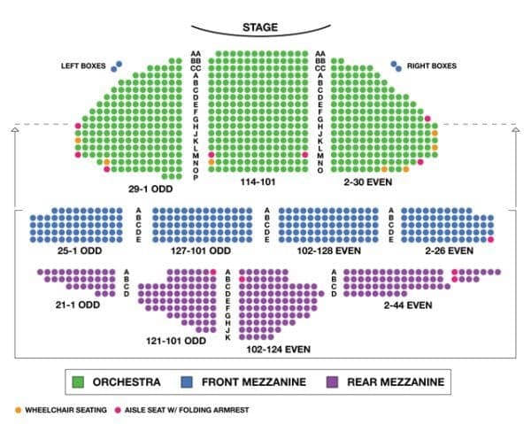 Al Hirschfeld Theatre Seating Chart Ambassador Theatre Seating Chart