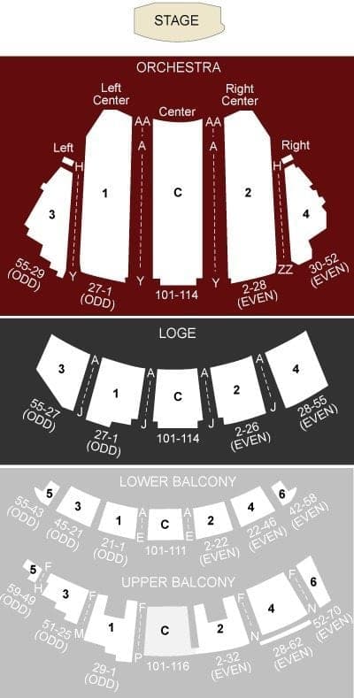 Beacon Theatre Seating Chart