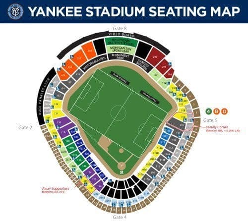 New York City Football Club Seating Chart New York City Football Club Seating Chart
