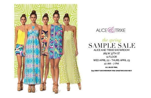 Alice and Trixie Sample Sale
