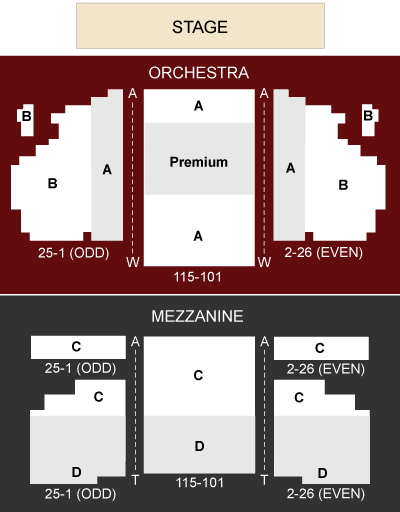 Al Hirschfeld Theatre Seating Chart Al Hirschfeld Theatre Seating Chart