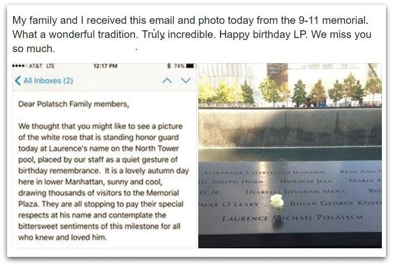 9-11 Memorial Honors Victims Birthdays