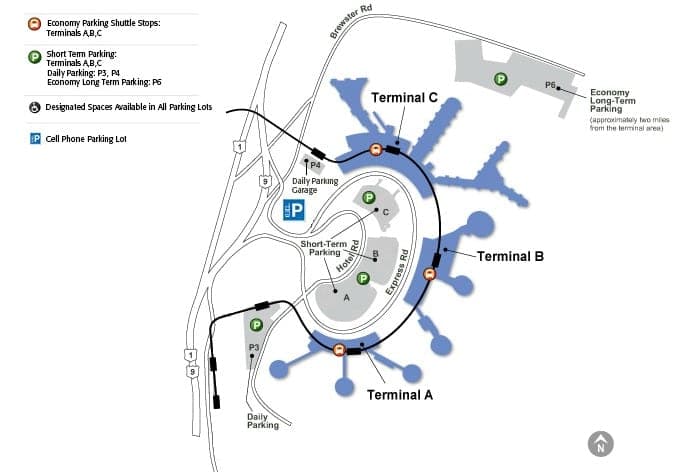 Newark Airport Map Newark Airport Map