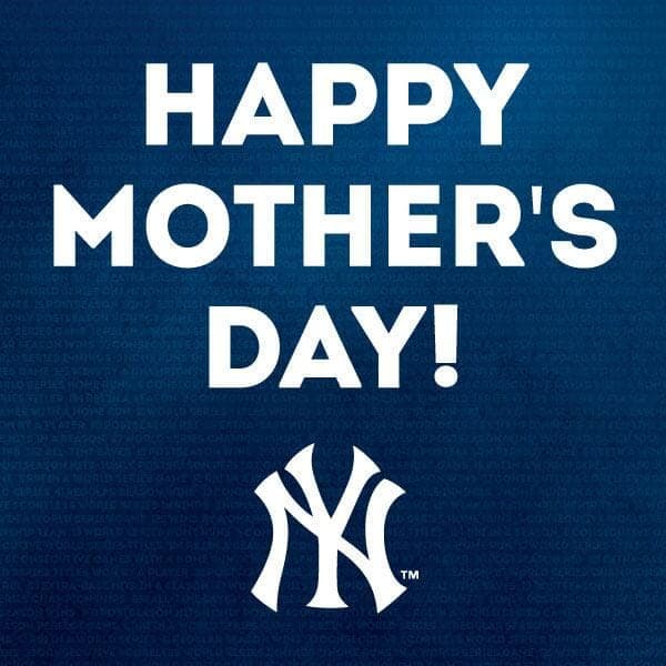 New York Yankees Mothers Day