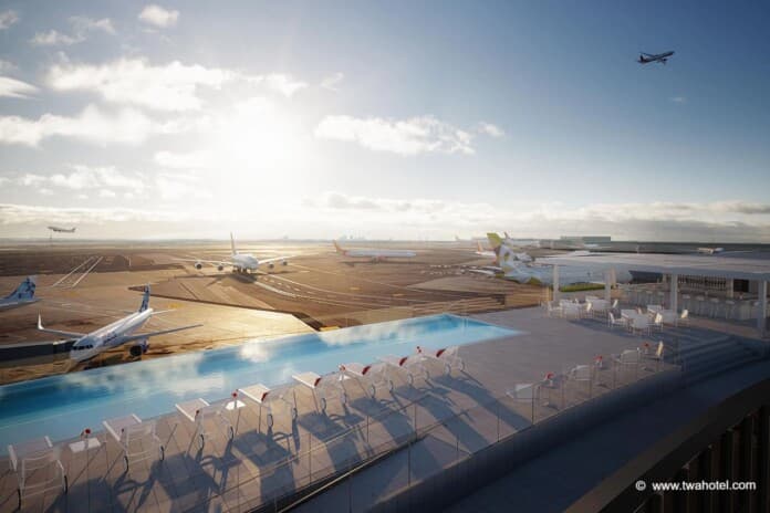 Infinity Pool @ TWA Hotel JFK Airport NYC