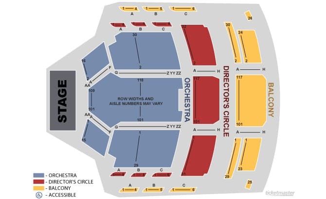 Lyric Theatre Seating Chart