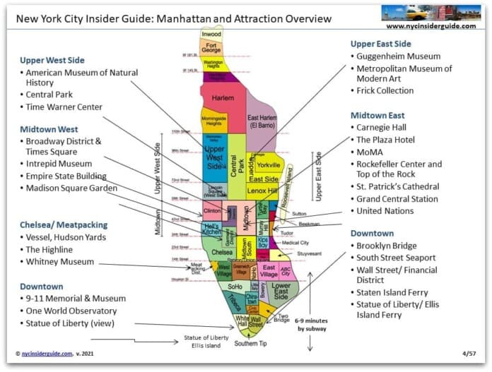 NYC Printable Tourist Map NYC Printable Tourist Map