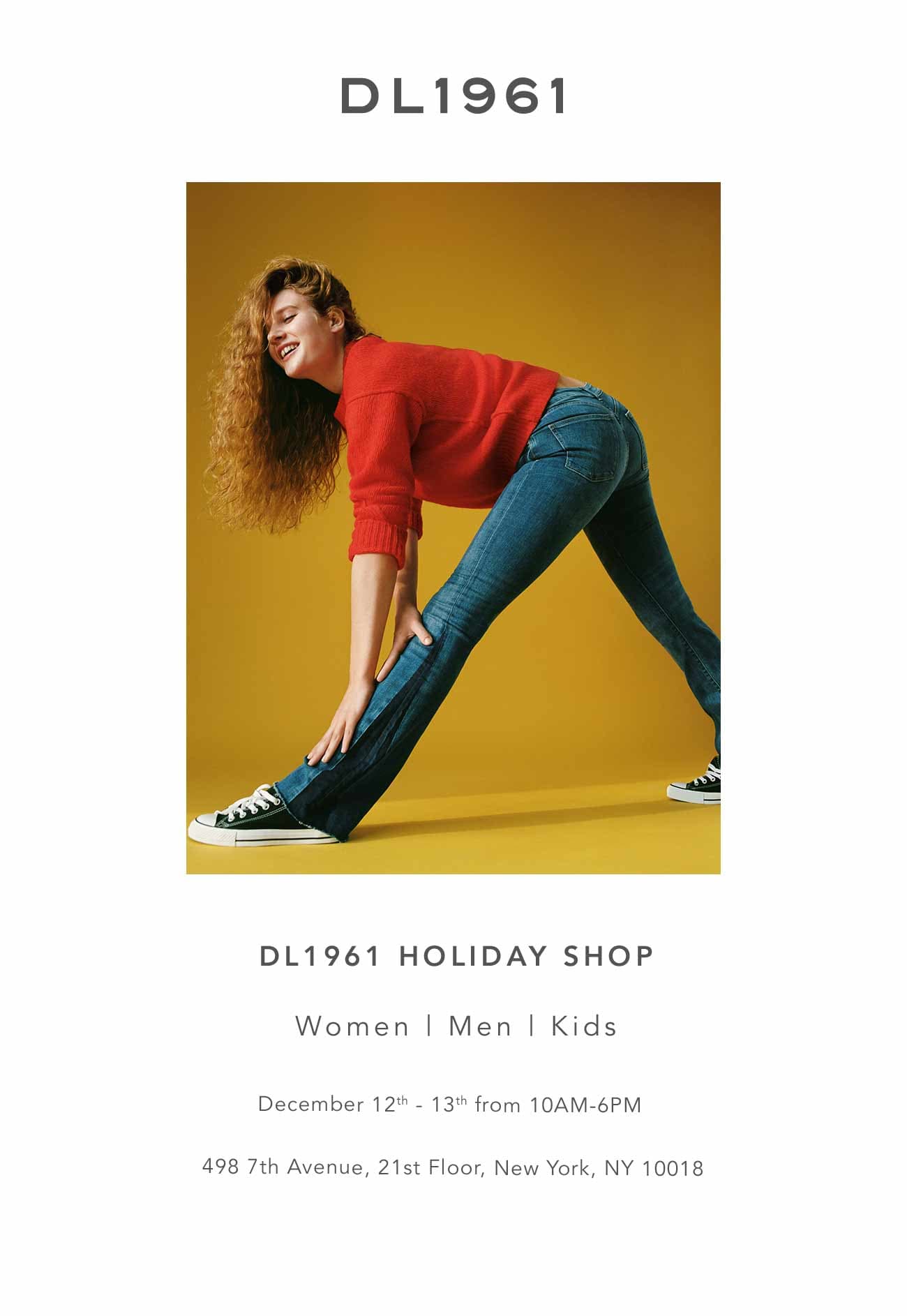 DL1961 Holiday Sample Sale December 2018 DL1961 Holiday Sample Sale December 2018