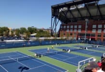 US Open Practice Courts