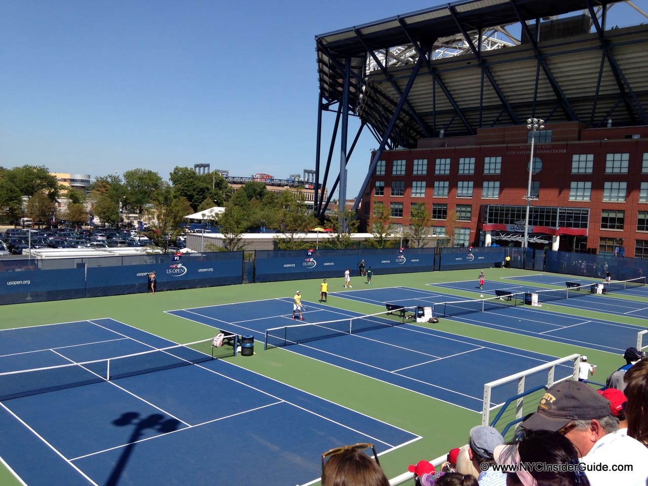 US Open Practice Courts