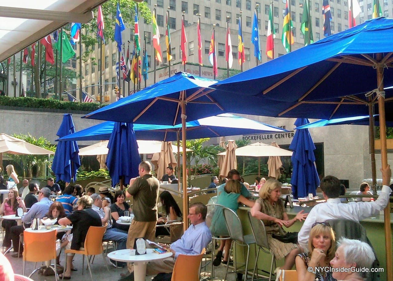 Summer Garden & Bar at Rock Center Café Summer Garden & Bar at Rock Center Café