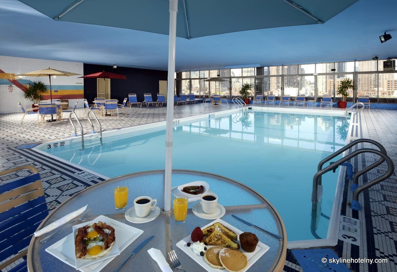 Skyline Hotel Pool NYC