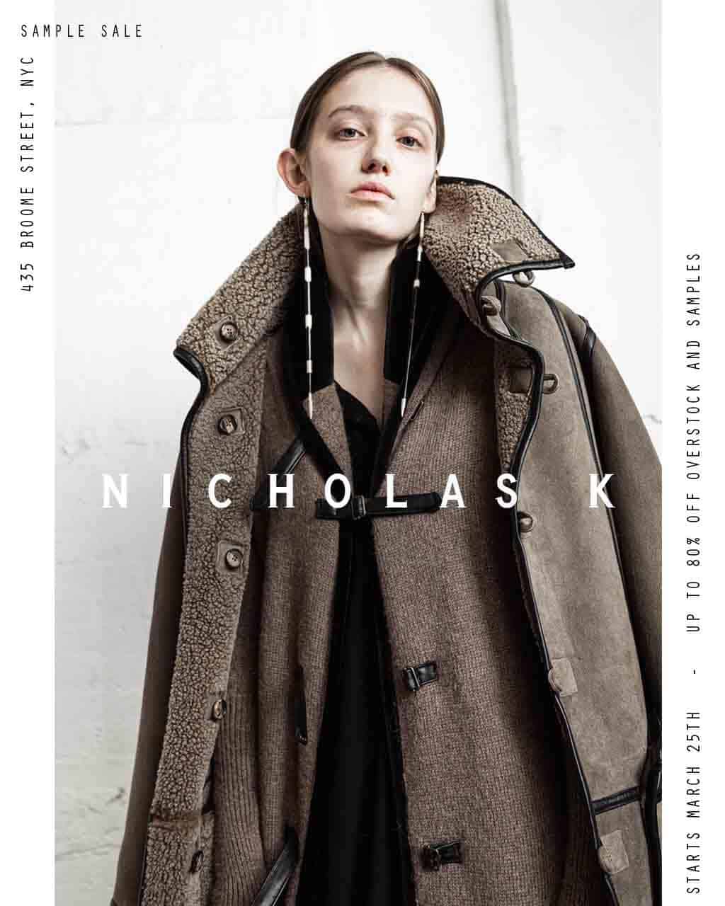 Nicholas K Sample Sale 2021