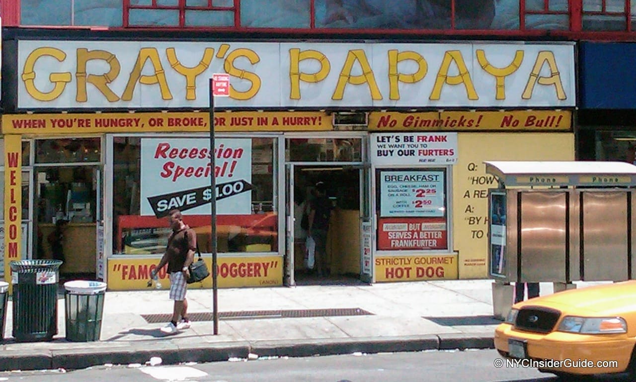 Grays Papaya Hot Dogs NYC