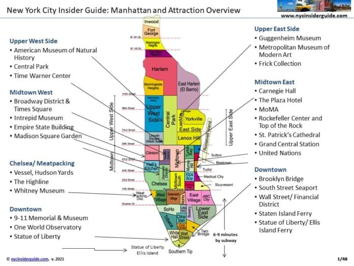 NYC Printable Tourist Map NYC Printable Tourist Map