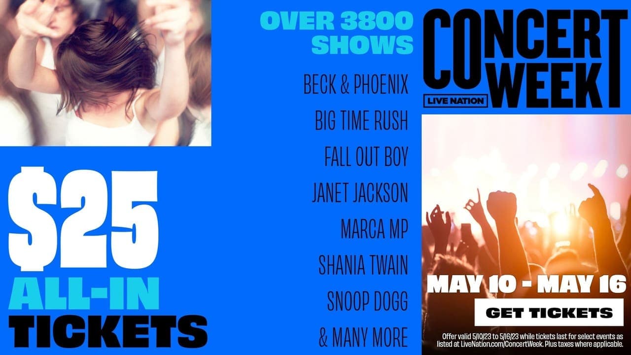 Concert Week NYC $25 Tickets