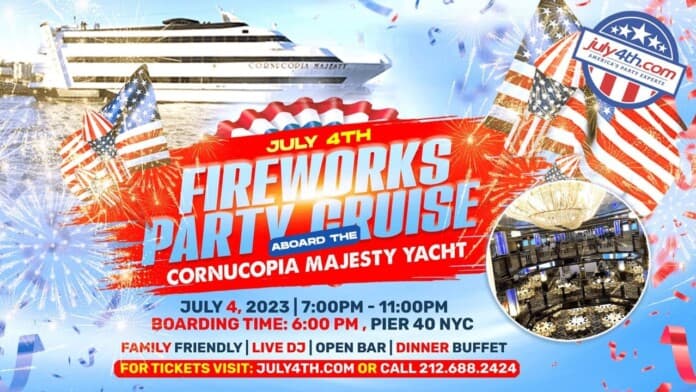 Cornucopia Majesty July 4th Family Fireworks Party Cruise