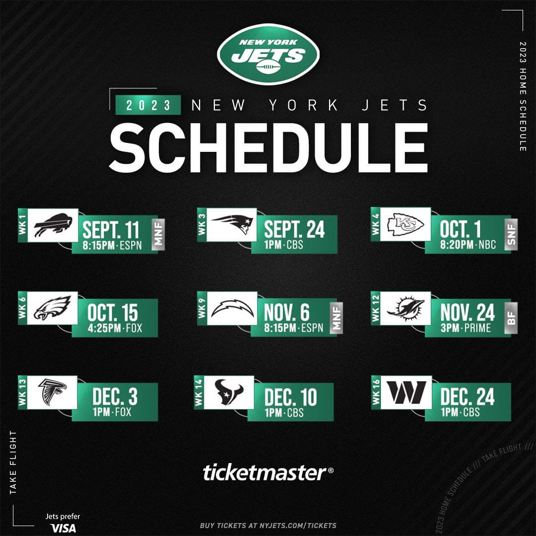 New York Jets Schedule 2023