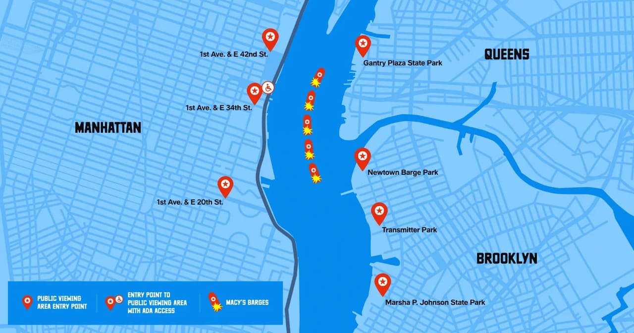 Macy's 4th of July NYC Fireworks Viewing Spots Macy's 4th of July NYC Fireworks Viewing Spots
