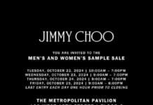 Jimmy Choo Sample Sale Dates Announced | October 2024 Jimmy Choo Sample Sale Invitation 2024