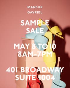 Mansur Gavriel Friends & Family Sample Sale