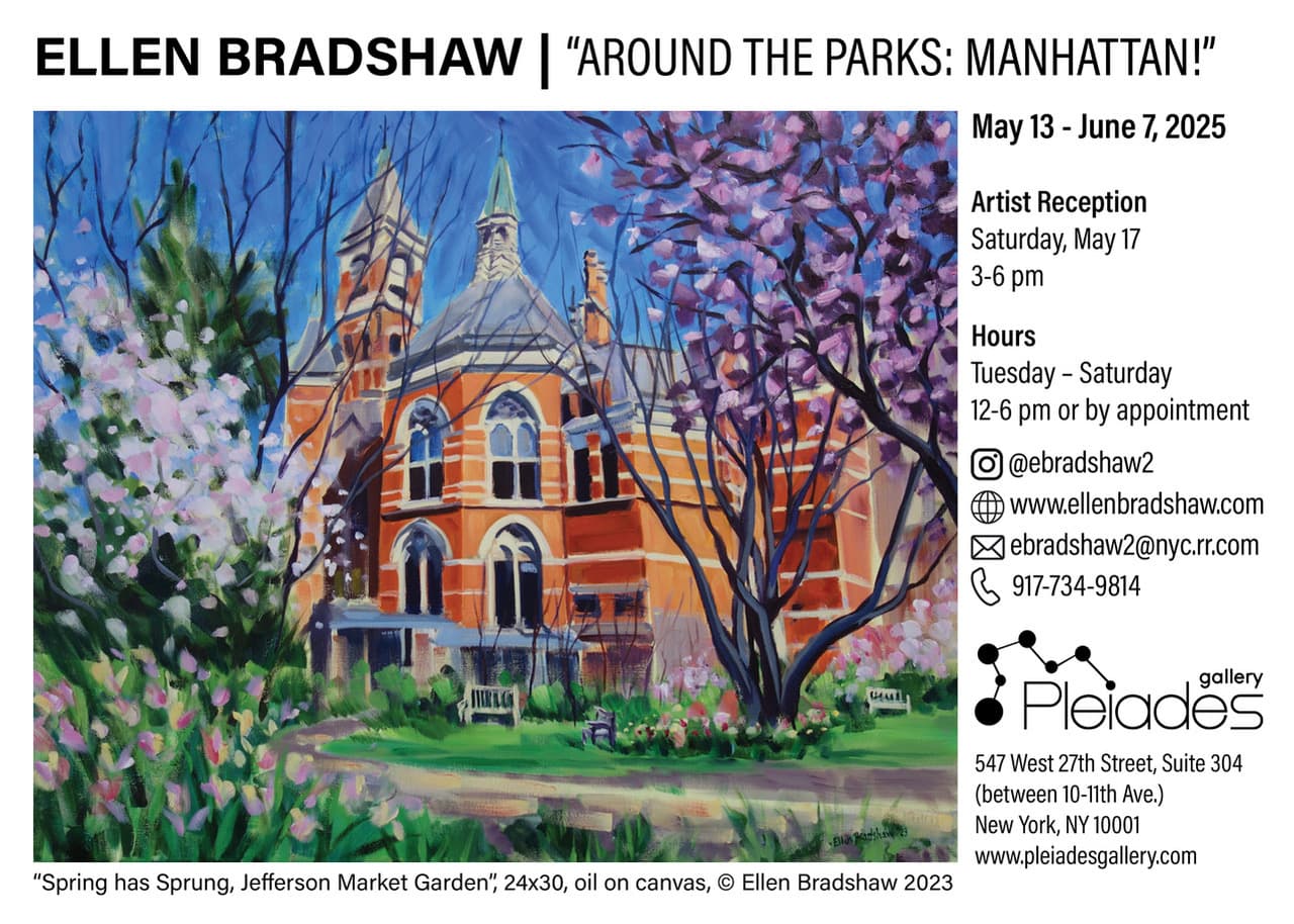 Ellen Bradshaw AROUND THE PARKS: MANHATTAN! Art Exhibit