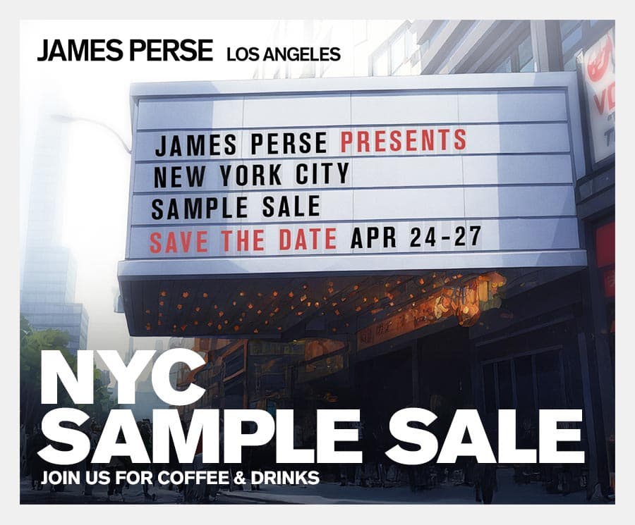 James Perse Sample Sale NYC