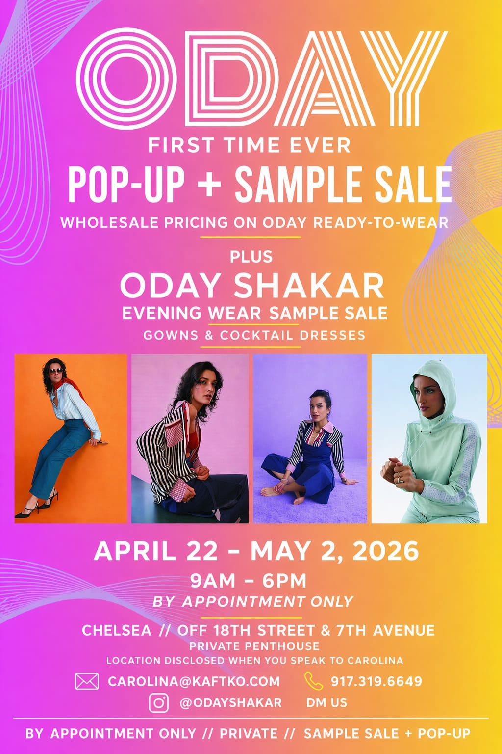 Oday Shakar Pop Up & Sample Sale