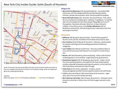 SoHo NYC Map and Guide